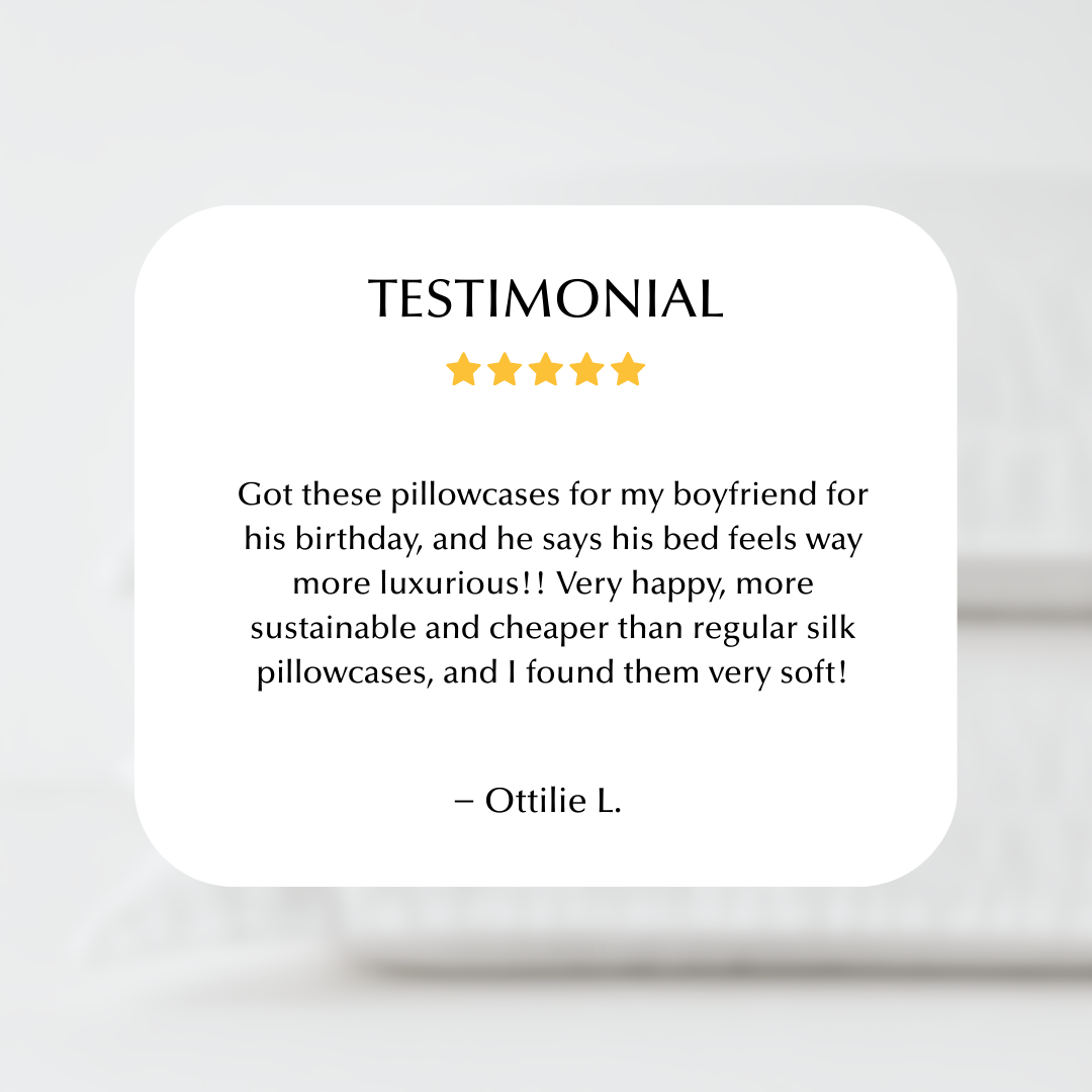 Paar Kissenbezüge aus Eukalyptusseide in Weiß (Bestseller)