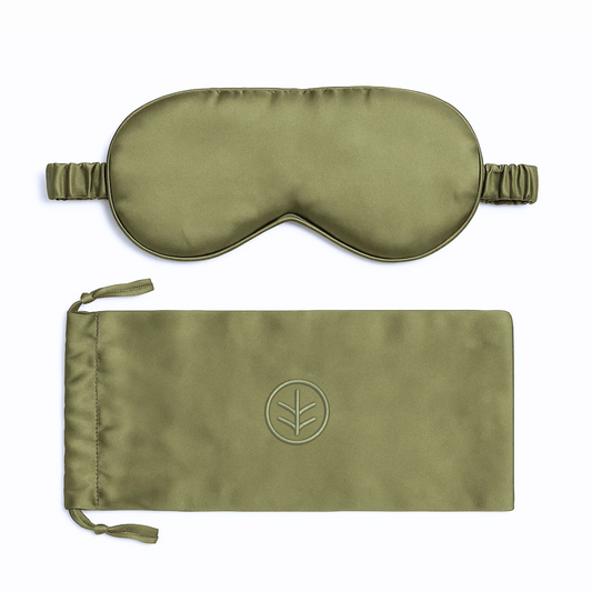 Essential Silk Sleep Eye Mask in Sage (Eucalyptus Silk)