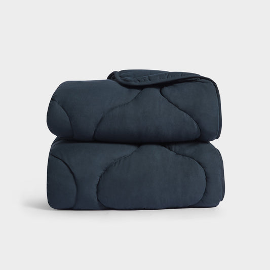 Quilted Snuggle Blanket in Navy