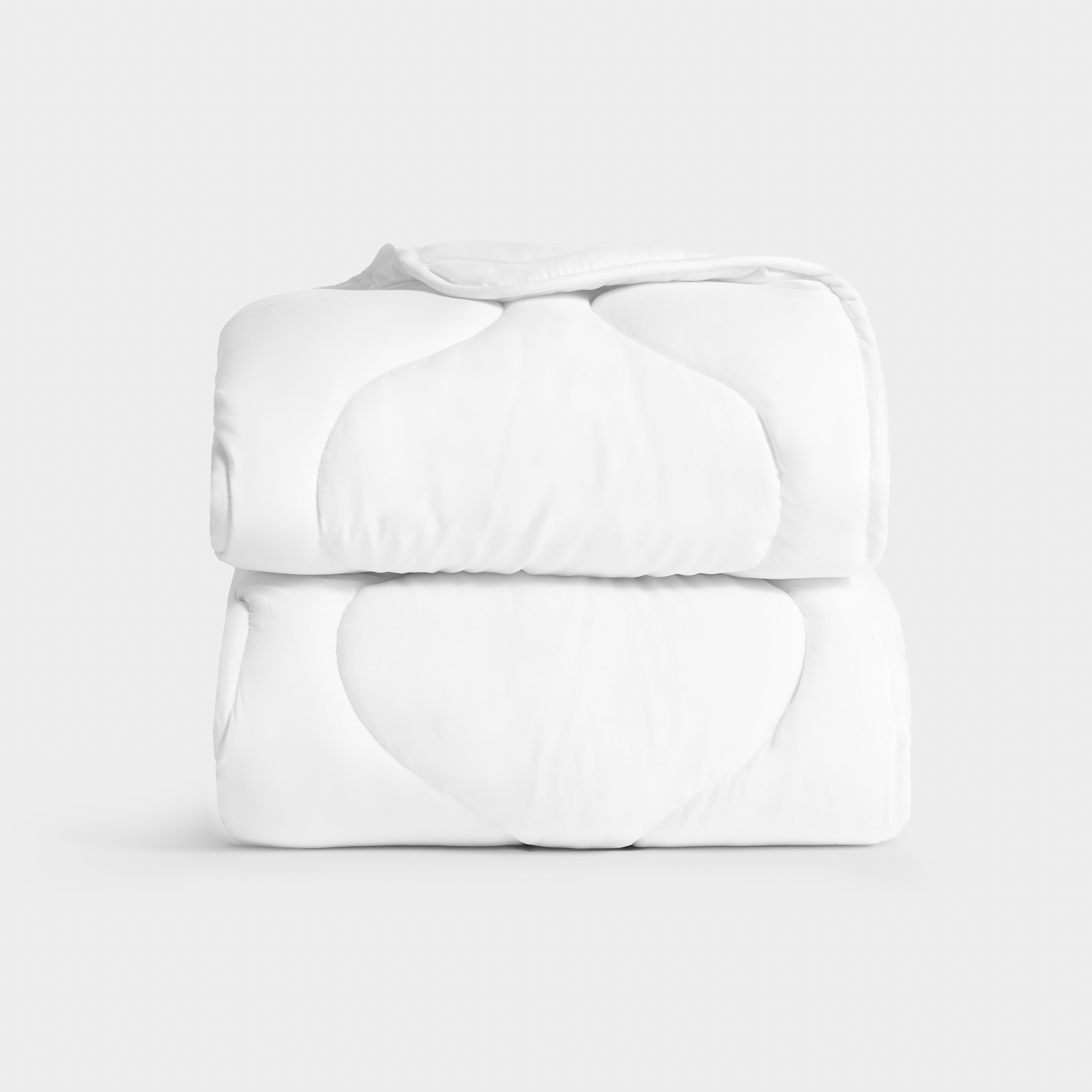 Quilted Snuggle Blanket in White Ethical Bedding