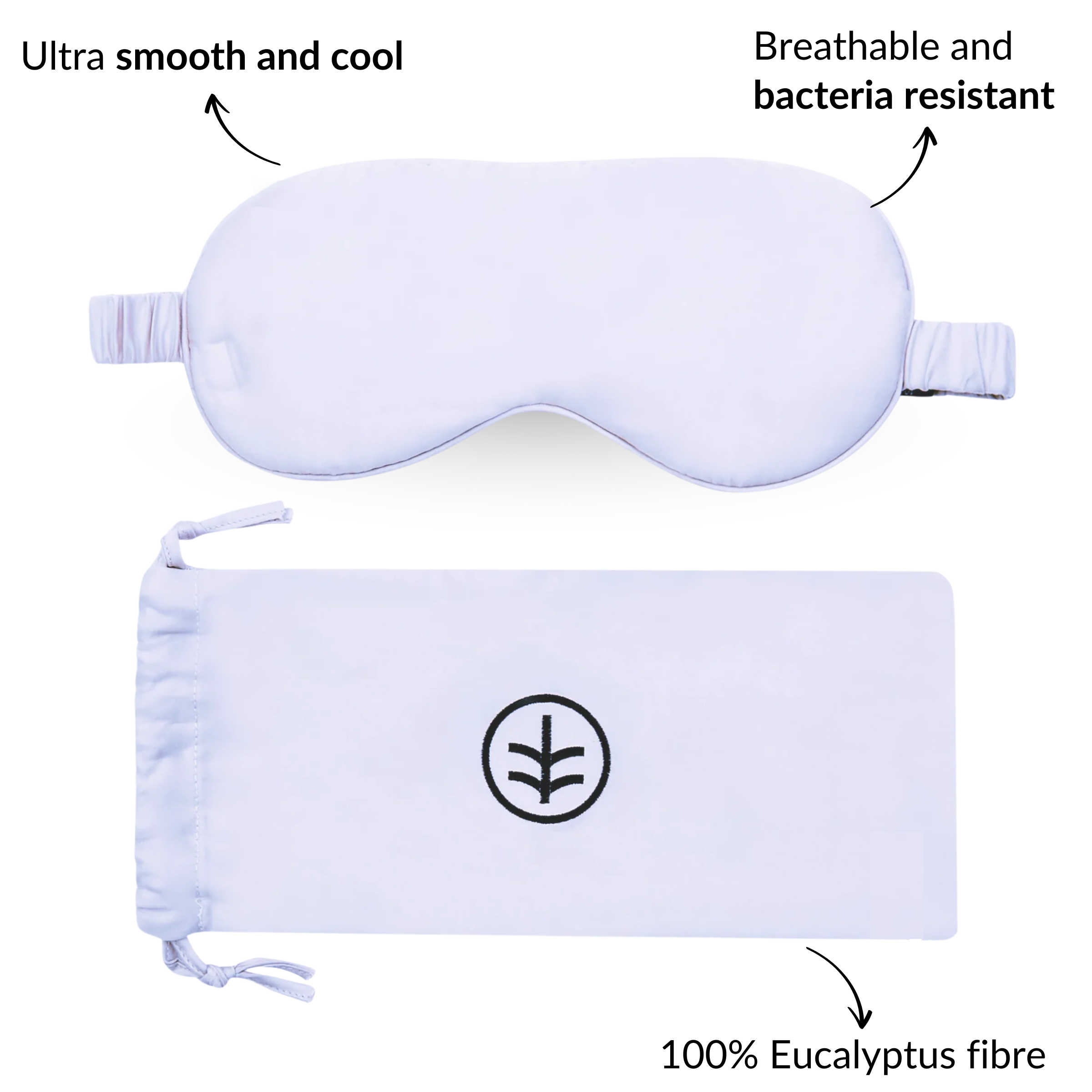 Essential Silk Sleep Eye Mask in Sky Blue (Eucalyptus Silk)
