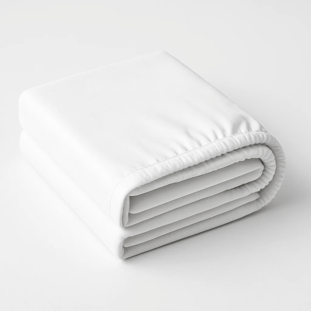 Cool & Crisp Fitted Sheet in White (Organic Cotton)