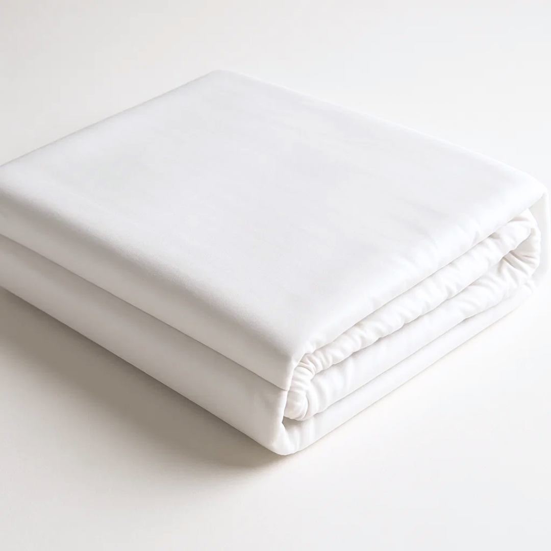 Soft & Silky Fitted Sheet in White (Organic Cotton)
