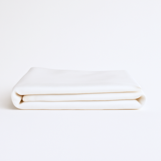 Soft & Silky Flat Sheet in White (Organic Cotton)