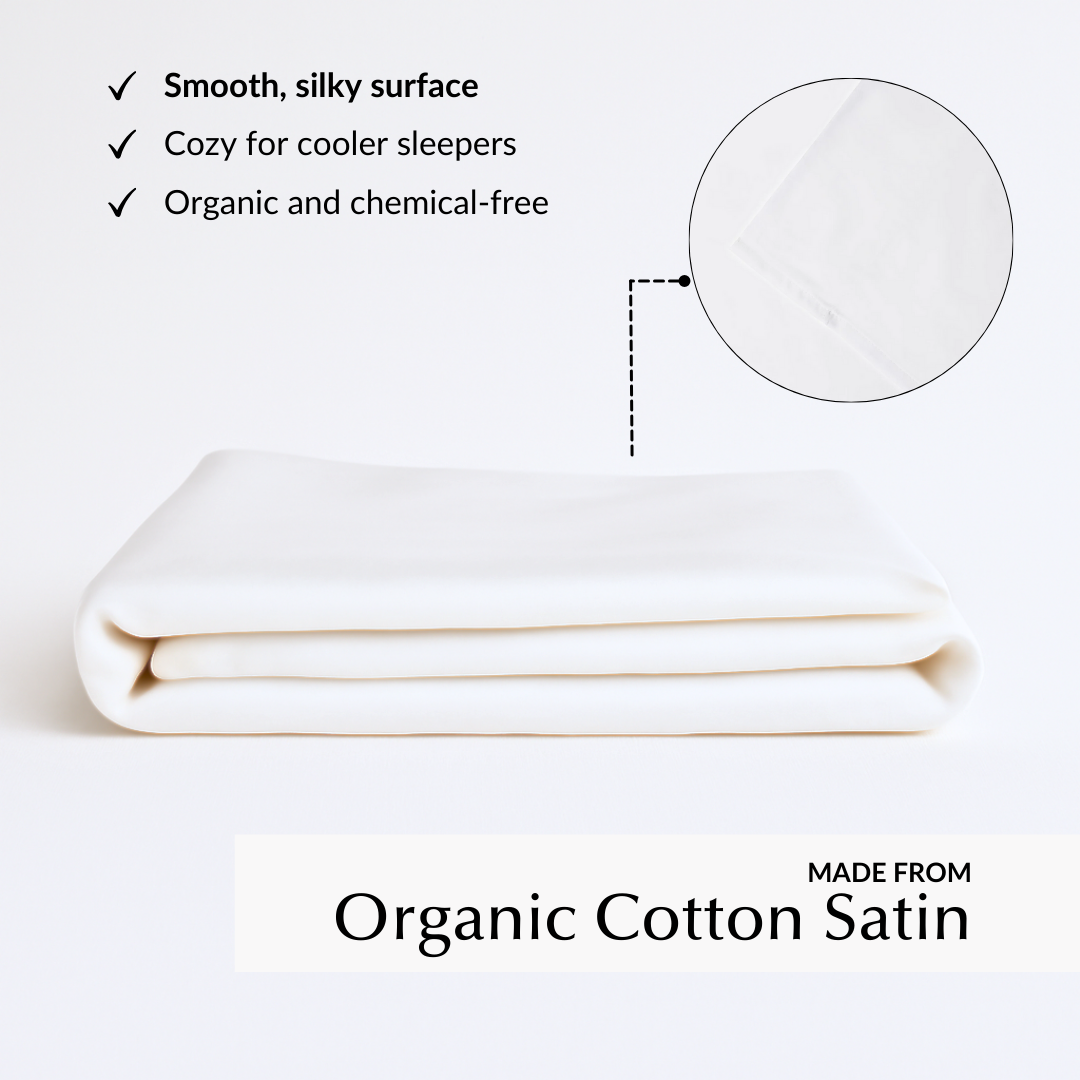 Soft & Silky Flat Sheet in White (Organic Cotton)