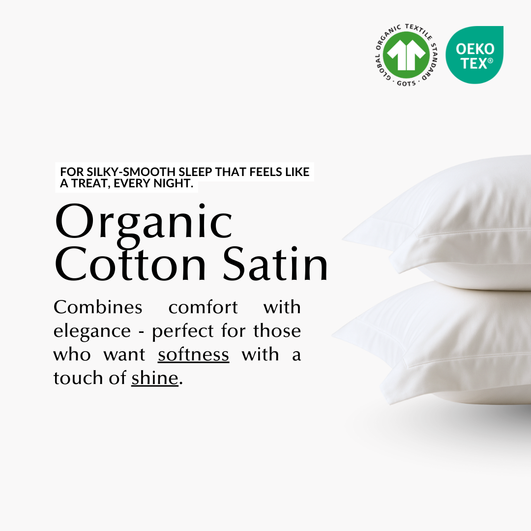 Soft & Silky Pillowcase Pair in White (Organic Cotton)