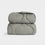 Couverture douillette matelassée en gris  Couverture douillette matelassée en gris