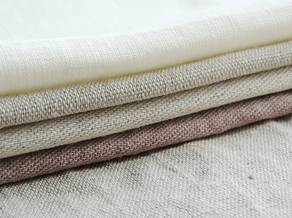 folded set of linen sheets