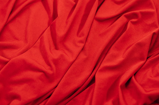 Red rayon sheet