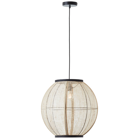 Ikigai Collection Wooden Round 1 Pendant Light