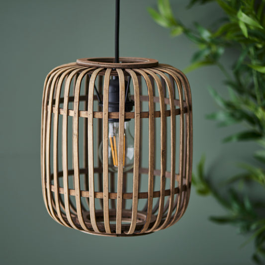 Gaia Collection Bamboo 1 Pendant Light in Natural