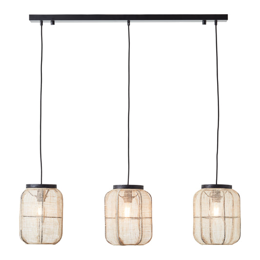 Ikigai Collection Wooden Round 3 Pendant Light