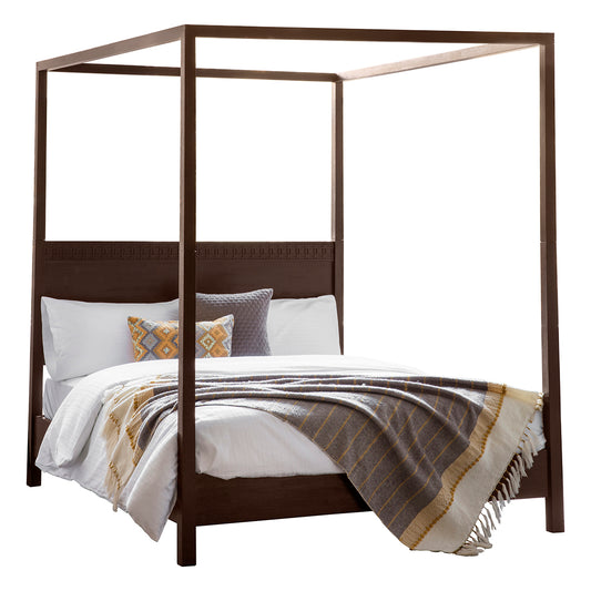 Gaia Collection Mango King Sized Bed in Chocolate Mindi Brown