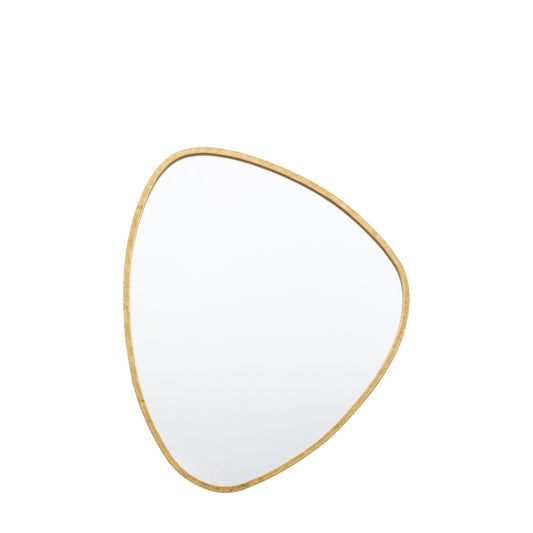 Zen Collection Small Organic Mirror in Gold