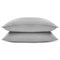 Paar Kissenbezüge aus Eukalyptusseide in Grau (Bestseller)