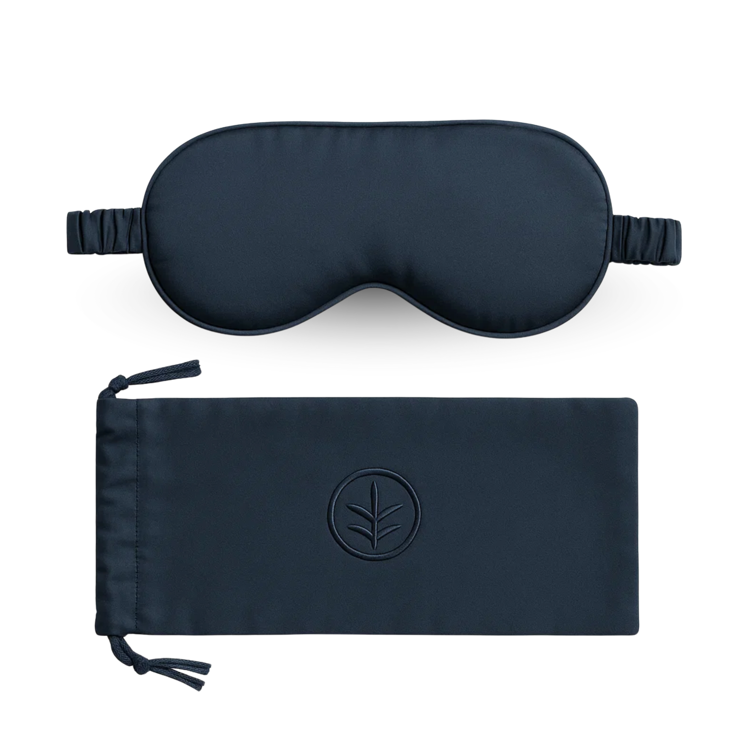 Essential Silk Sleep Eye Mask in Navy (Eucalyptus Silk)