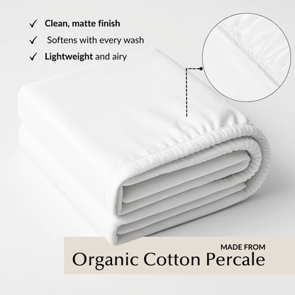 Spannbettlaken in Weiß (Bambus)