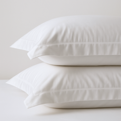 Cool & Crisp Pillowcase Pair in White (Organic Cotton)