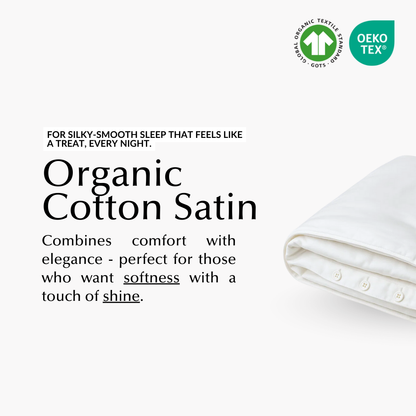 Soft & Silky Duvet Cover in White (Organic Cotton)
