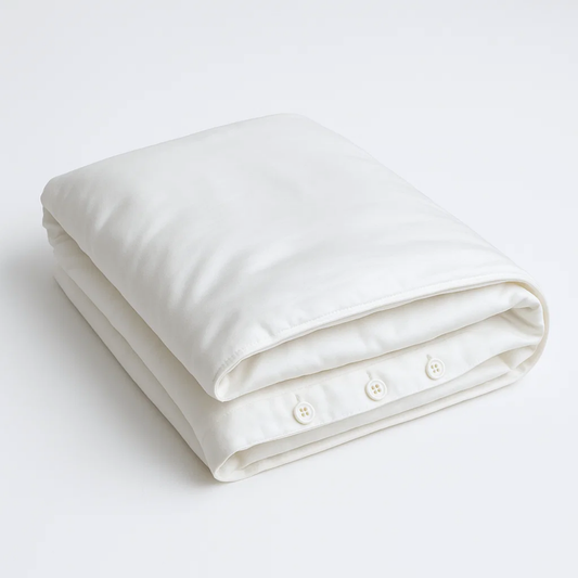 Soft & Silky Duvet Cover in White (Organic Cotton)