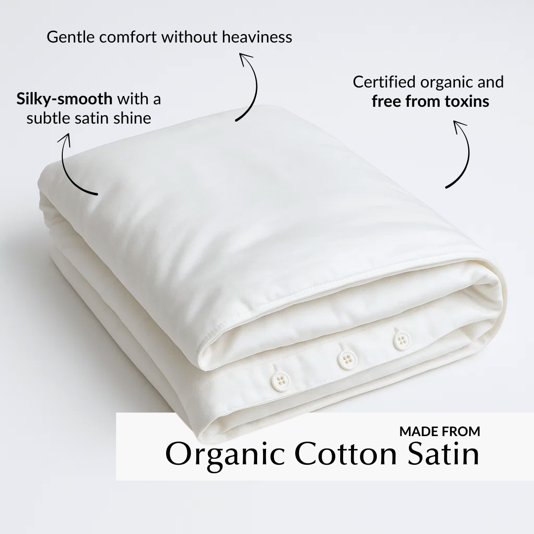 Soft & Silky Duvet Cover in White (Organic Cotton)