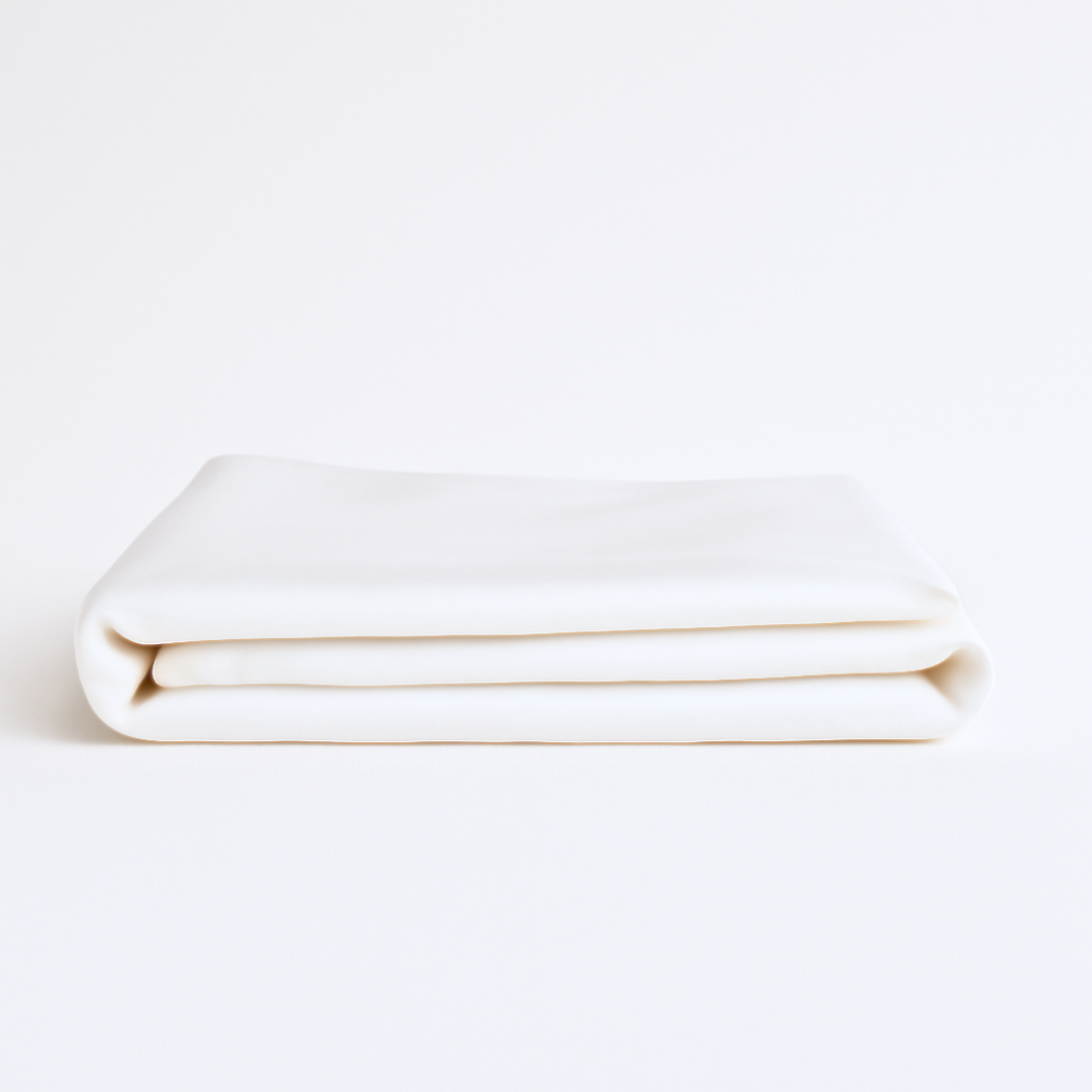Soft & Silky Flat Sheet in White (Organic Cotton)
