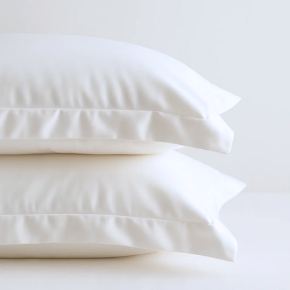 Soft & Silky Pillowcase Pair in White (Organic Cotton)
