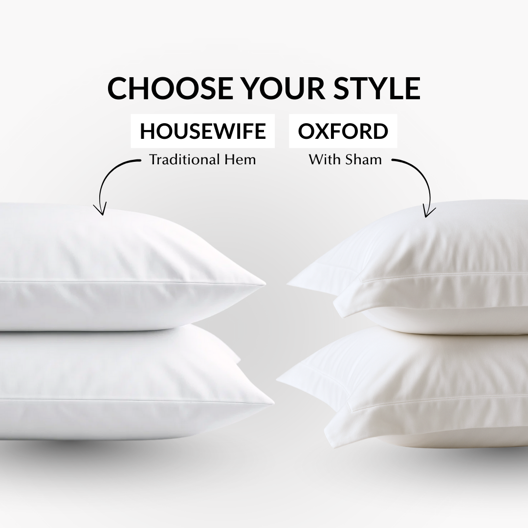 Soft & Silky Pillowcase Pair in White (Organic Cotton)