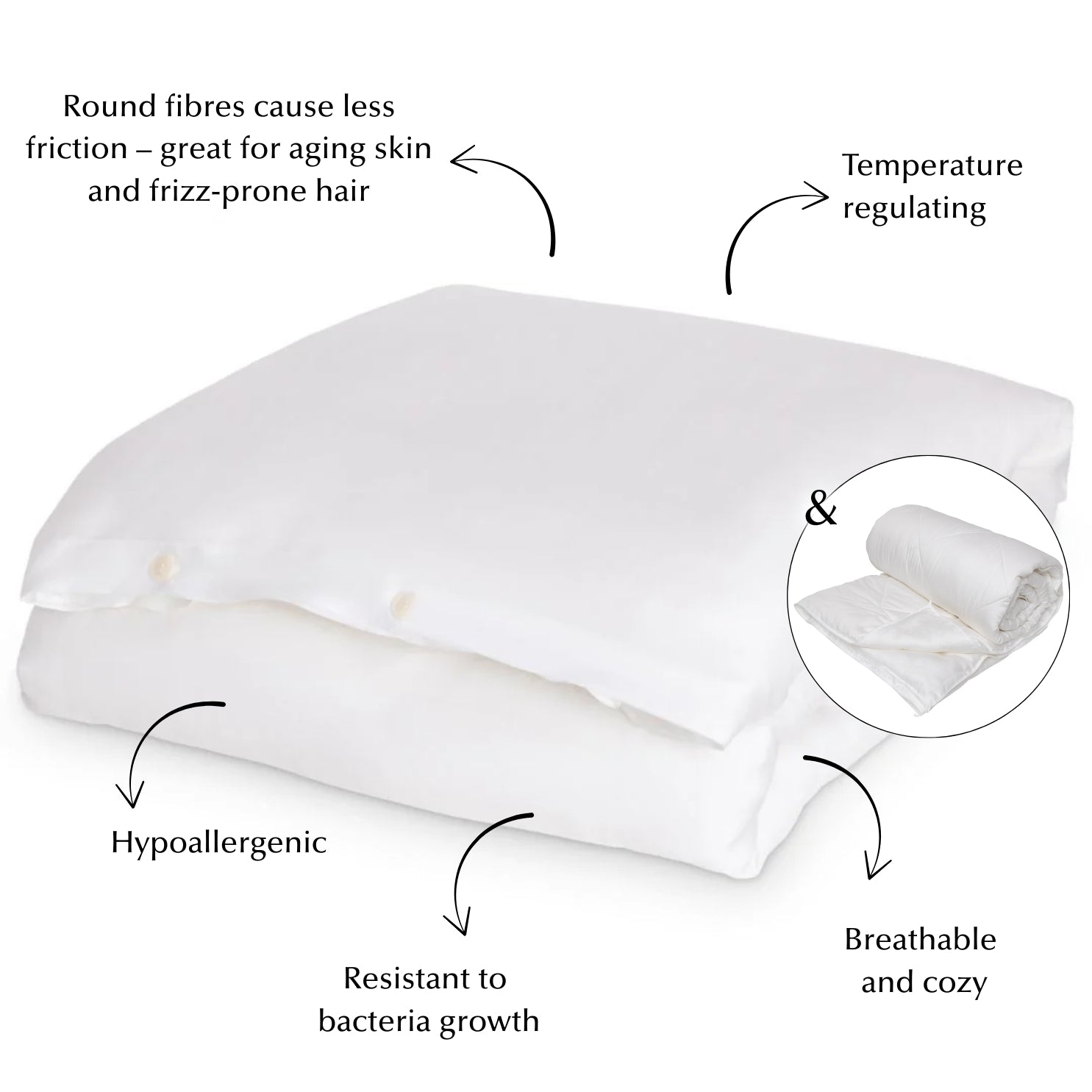Duvet Upgrade Bundle in White (Eucalyptus & Bamboo)