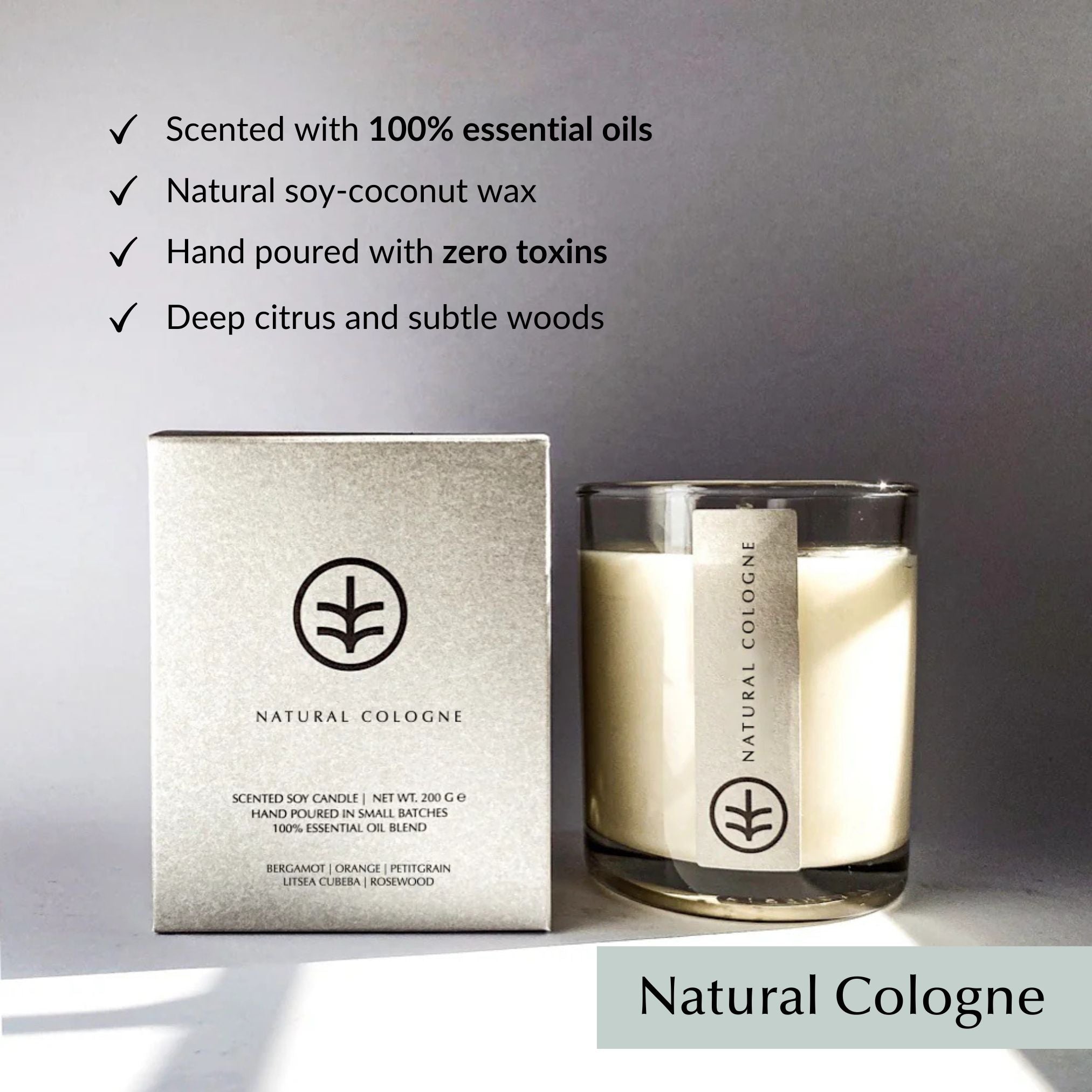 Non-Toxic Organic Candle (Hand Poured)