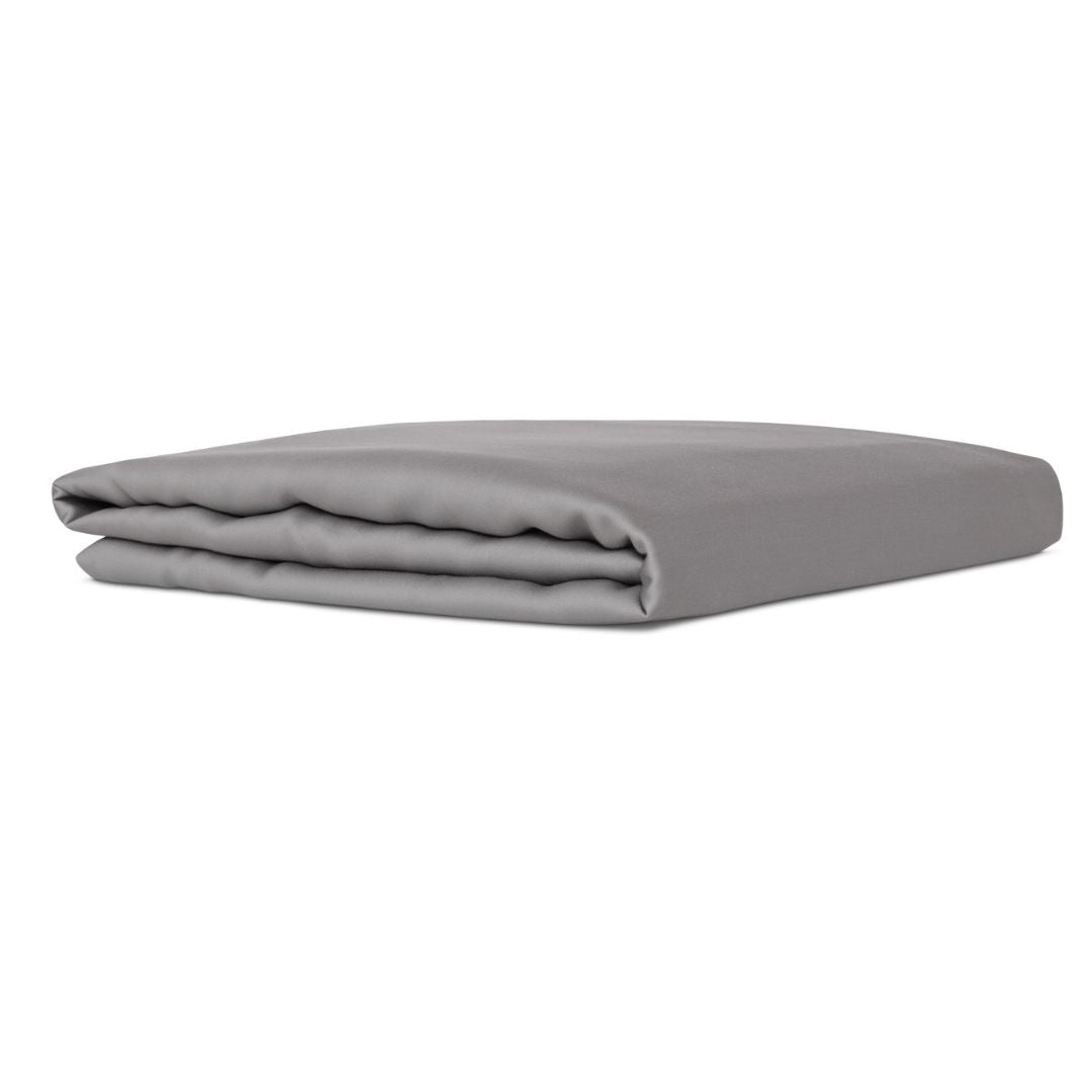 Spannbettlaken in Grau (Eukalyptusseide) 