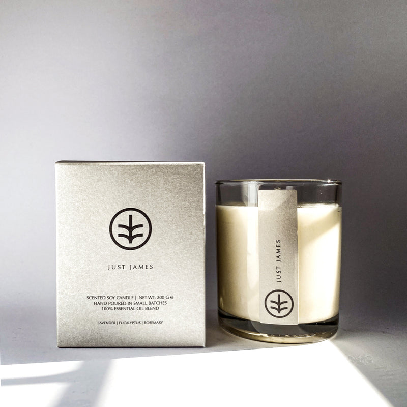 Ethical Bedding Just James Soy Candle